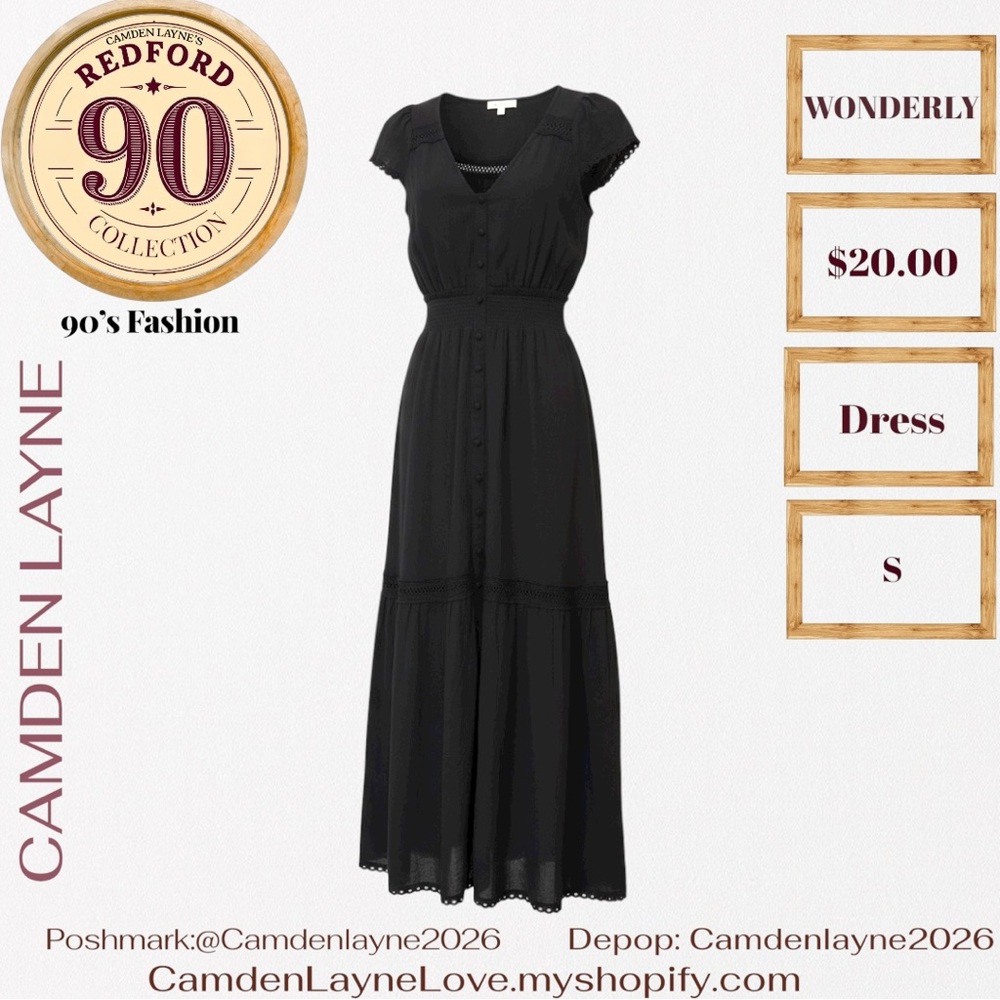 Wonderly Elegant Black Maxi Dress - Picture 3 of 7